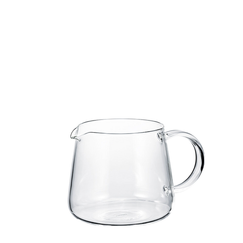 Hario V60 Purus Server 360 ml, Glaskanne aus hitzebeständigem Glas für 1 bis 2 Tassen