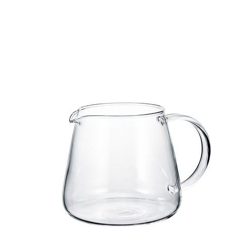 Hario V60 Purus Server 600 ml, Glaskanne aus hitzebeständigem Glas für rund 3 Tassen